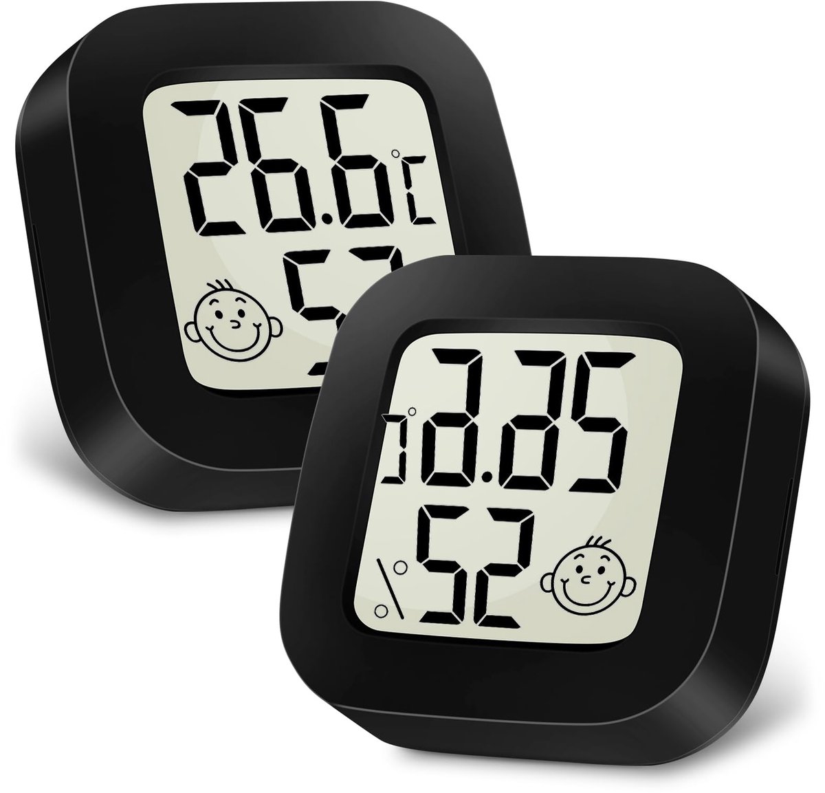 Mini LCD Thermometer en Hygrometer - 2 stuks