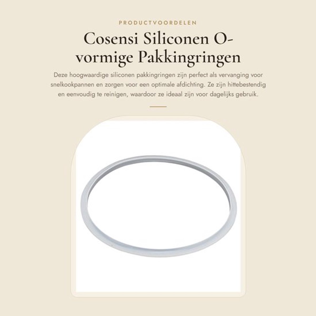 Siliconen Pakkingringen Hittebestendig - Afdichtingsringen - Vervangingsringen - Voedselveilig - Eenvoudig te Reinigen - Geschikt voor Snelkookpan - Afdichtring