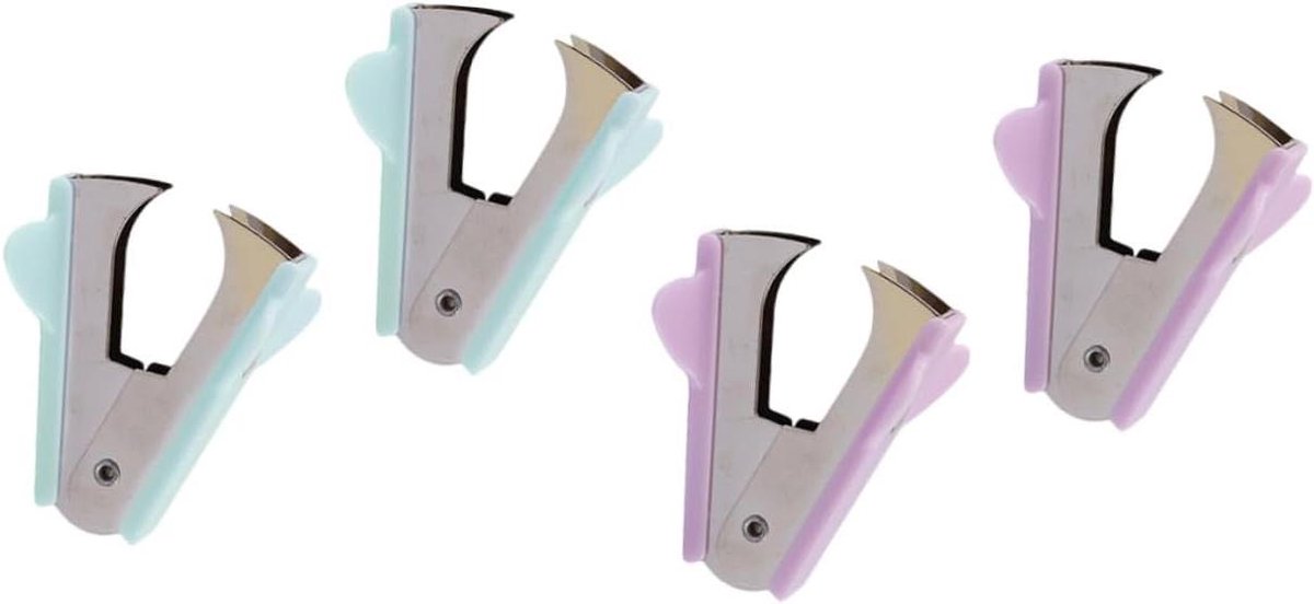 Nietjesverwijderaar Set - Nageltrekker Ontnieter - Kantoor Organisatie - Compact Lichtgewicht - 4 stuks - Diverse kleuren