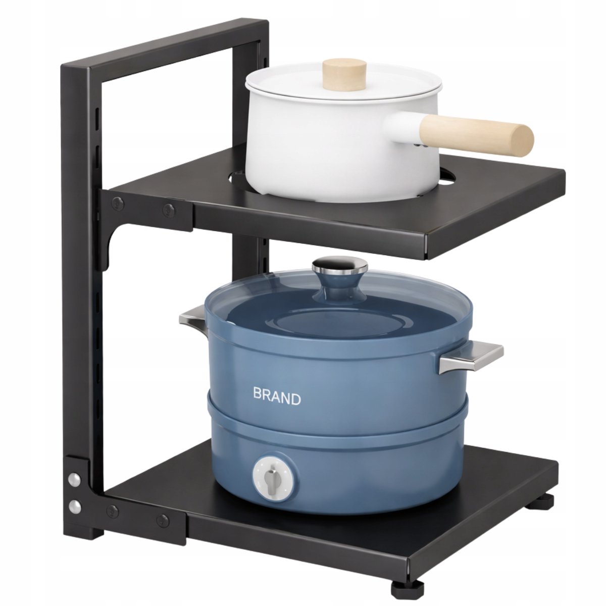 2-Laags Metalen Keuken Organizer voor Pannen & Potten