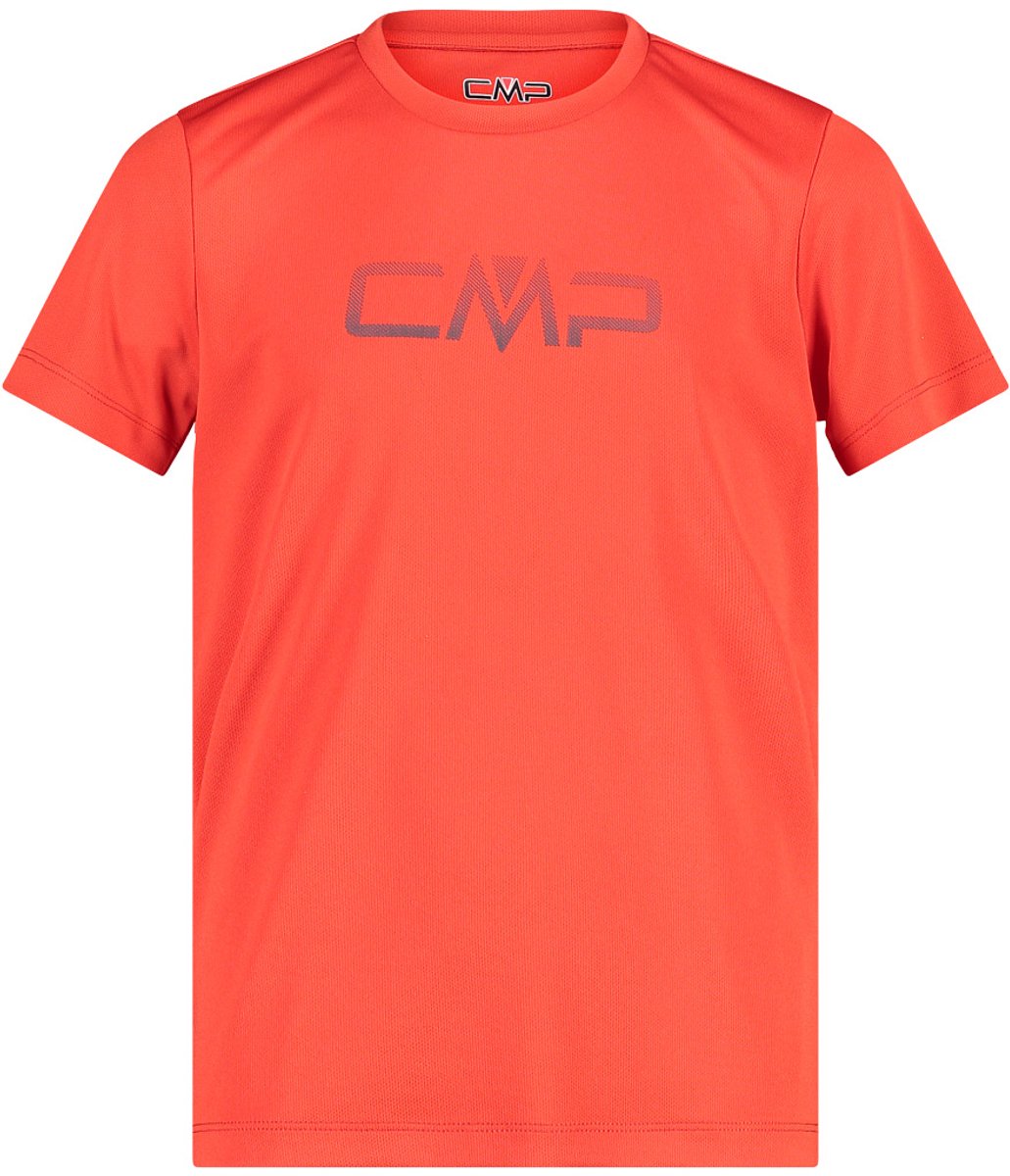T-shirt met maxi-logo voor kinderen CMP Rood