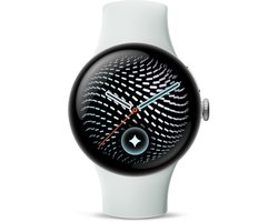 Google Pixel Watch 5 - smartwatch - 41 mm - Wifi - Wit/Zilverkleurig - sportbandje