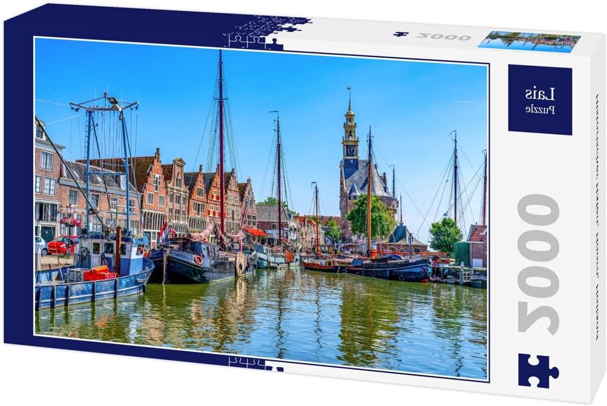 Historische Haven Puzzel - Holland Puzzel Stadsgezicht Puzzel - Ontspannen Puzzelen - Briljante Print - 2000 Stukjes - Multicolor
