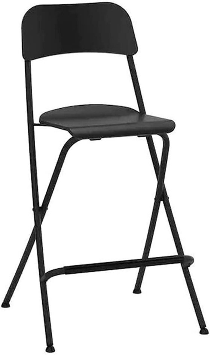 Klapstoel - Stoel Evenementstoel - Extra zitplaatsen - Ergonomisch ontwerp - 103 cm hoog - Zwart