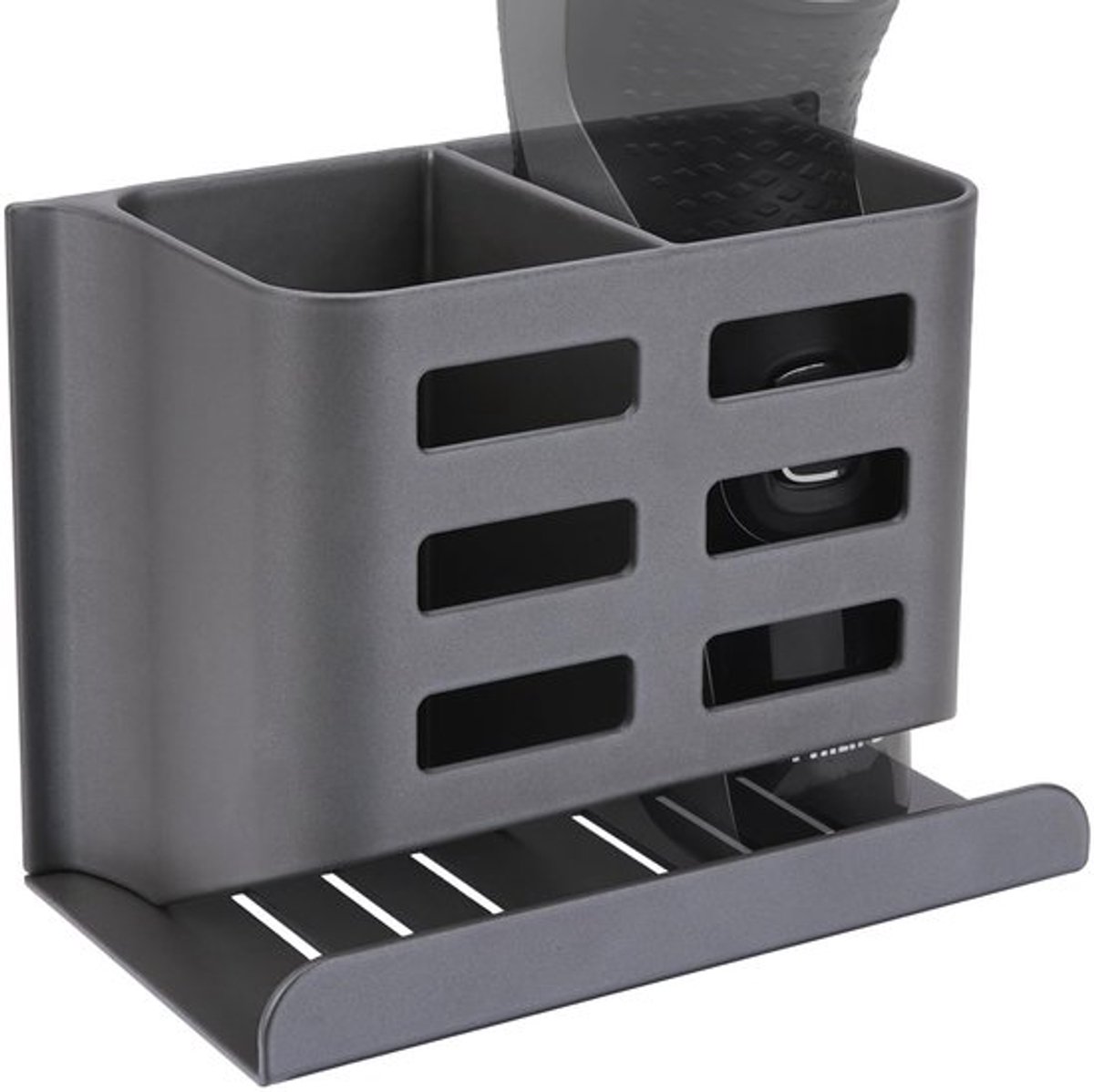 Aluminium Scheerapparaathouder voor Badkamer, Grijs