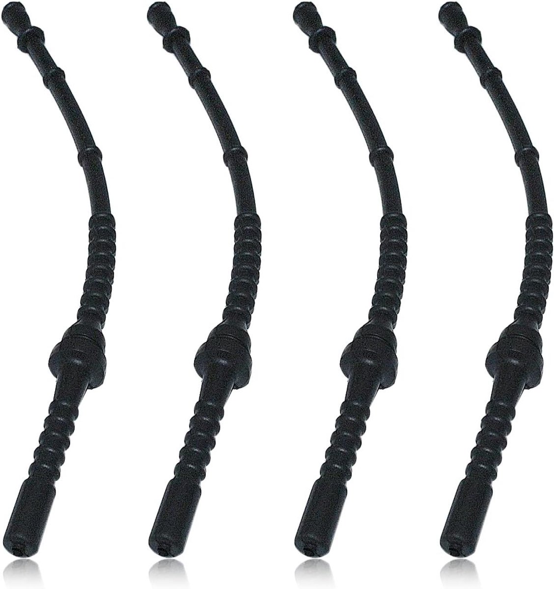 Brandstofslang Set - Brandstofleiding - Bosmaaier Onderhoud - 4 Delige Kit - 1.5mm Wanddikte - Zwart