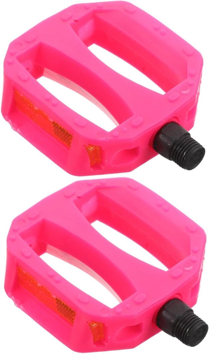 Kinder Fiets Pedalen - Fietsaccessoires Kinderen - Veilig Fietsen - Antislip Oppervlak - 9 x 7 x 2 cm - Roze