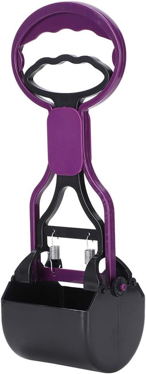 Hondenpoepgrijper - Poepschep - Huisdierhygiëne - Lange steel - 32 cm - Paars