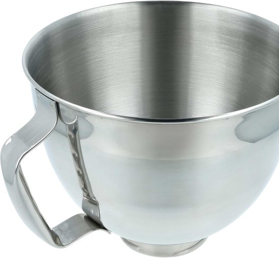 Mixkom Replacement - Voedselprocessor Kom - Keukenwerk - Met Handvat - 5L - Zilver — afbeelding 4