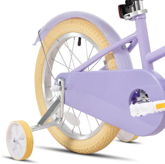 KEANO 12 Inch Kinderfiets voor Meisjes, 3-4 Jaar, 33-41 inch, met Zijwieltjes, Kinderfiets Paars — afbeelding 3