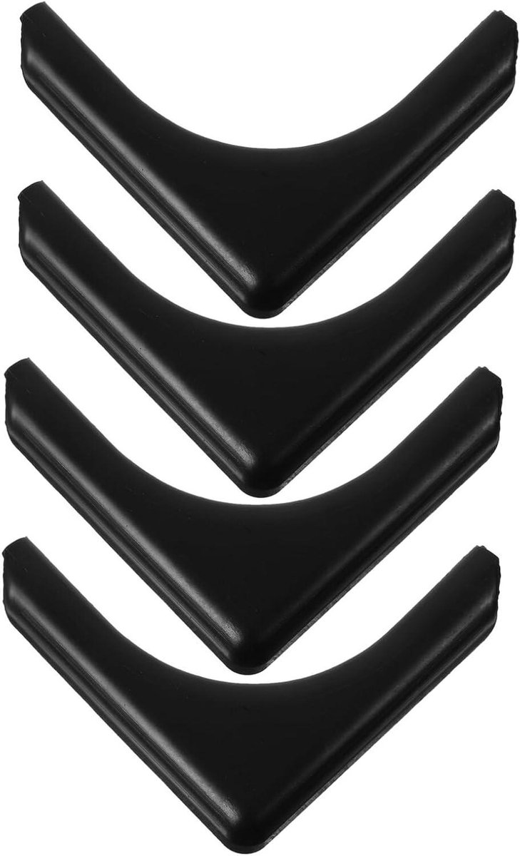 Stoelpootbeschermers - Voetdoppen Buisdopjes - Stoelen Stabiliseren - Antislip Geluidsdempend - 11.7 cm - Zwart
