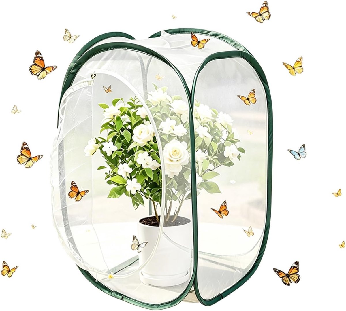 Vouwbare Insecten- en Vlindercage 40 x 40 x 60 cm, Ideaal voor Insectenbescherming en Plantenhabitat
