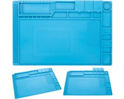 Rosfix Soldeermat met Organizer - Hittebestendig tot 500°C - Siliconen 450 X 300 mm, 5 mm ESD