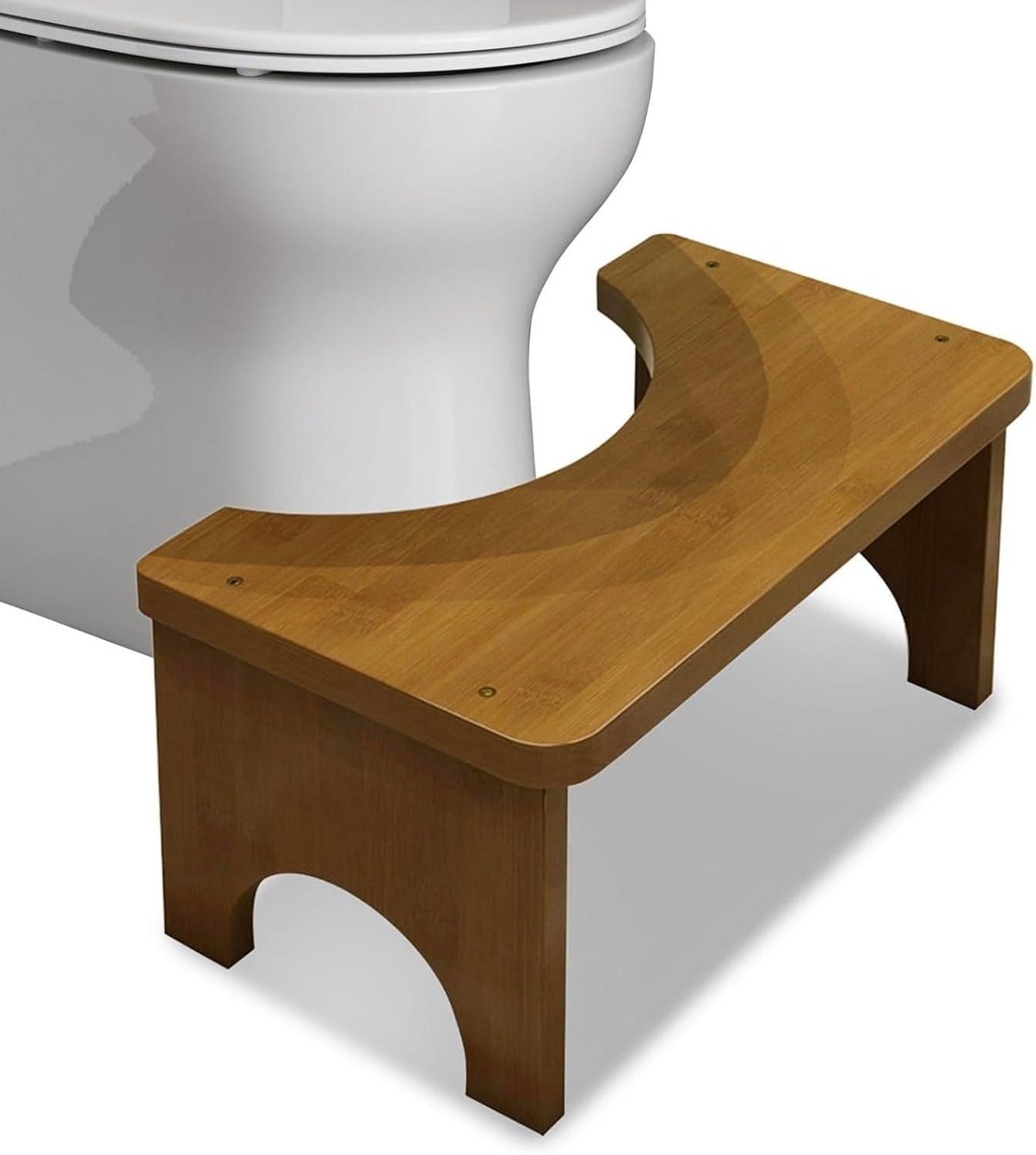 Toiletkruk Bamboe - Krukje Toilet Ontlastingskrukje - Betere Stoelgang - 35 Graden Kanteling - 37 x 20 x 17 cm