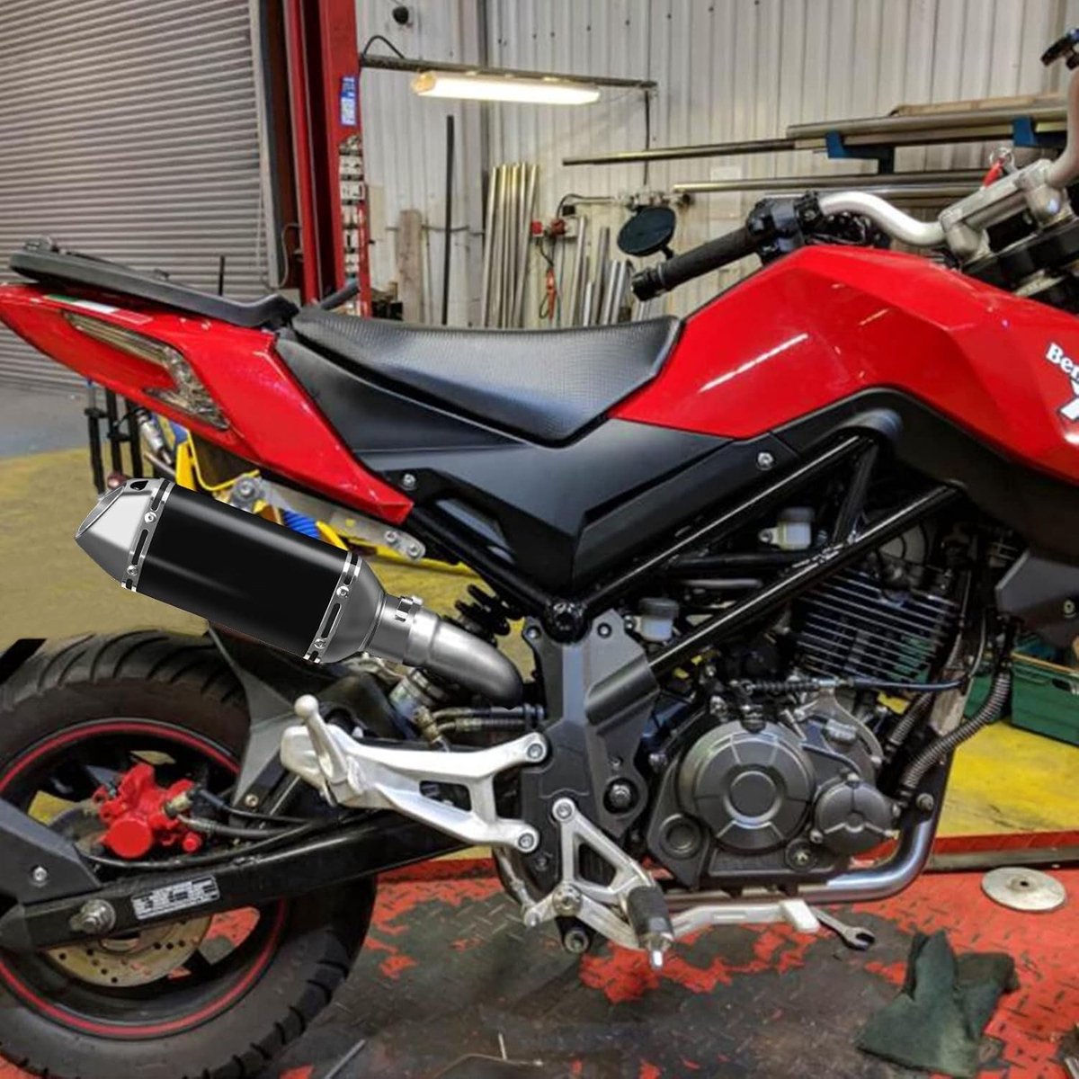 Universele Motor Demper 38-51 mm, Verwijderbare DB Killer, Kleine Hexagon, Geschikt voor Motoren en Fietsen, Geluidsreductie en Prestaties Verbeteren