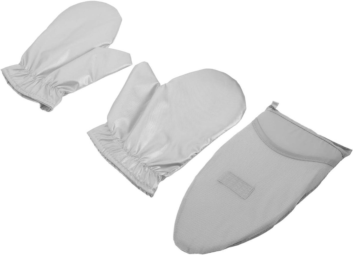 Stoom handschoen - Strijkplank set - Kleding stomen - Waterdicht hittebestendig - 23 x 16 cm - Grijs