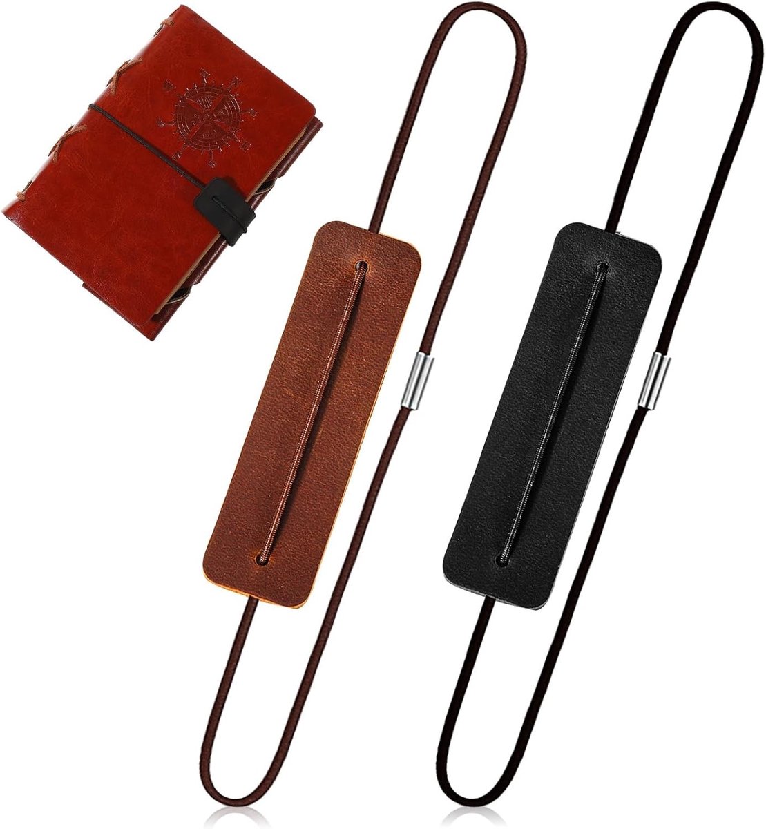 Set van 2 Rubber Koorden voor Dagboeken, Elastische Bandjes, Creatieve Accessoires voor Notitieboeken en Reizen