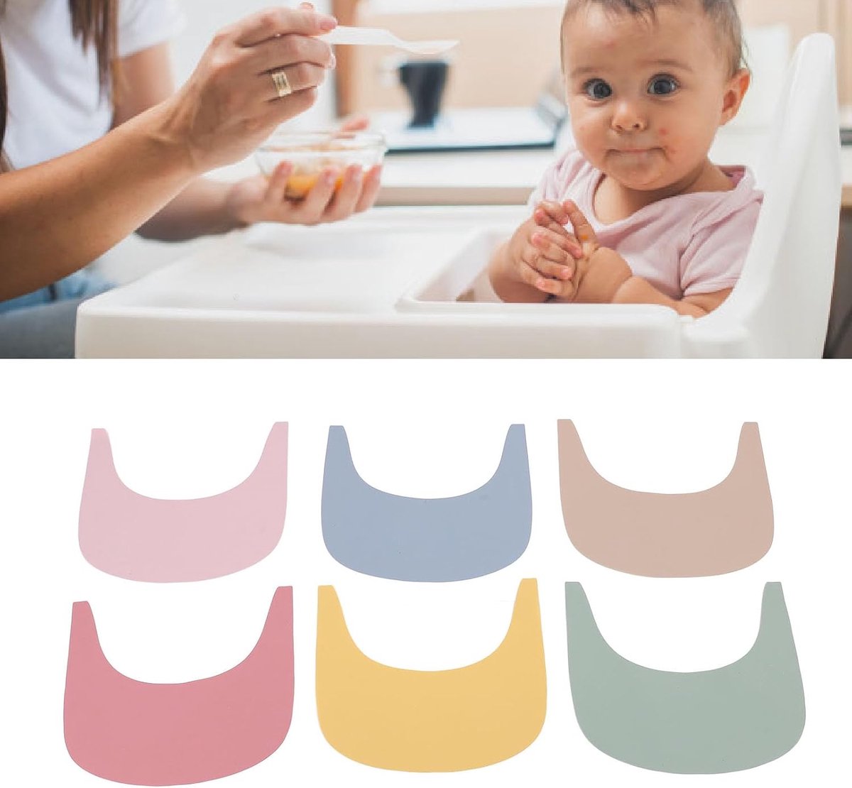 Kinderstoel Placemat - Baby Placemat - Eten met baby's - Voedselveilig siliconen - 39 x 4 cm - Niet gespecificeerd