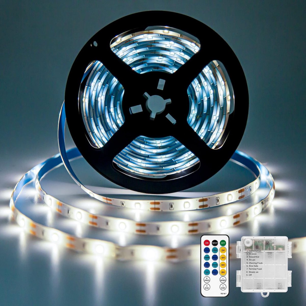 Ledstrip - Wit - 5 x 5 x 5 cm - Waterdichte Lichtstrip met Afstandsbediening - Voor Decoratie Binnen en Buiten