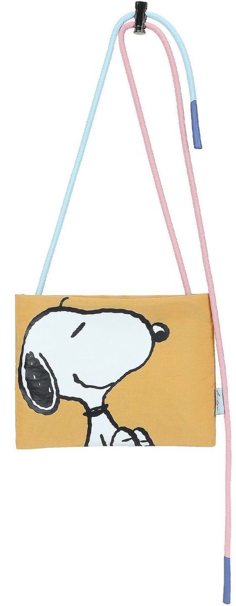 Fritzi aus Preußen schoudertas Peanuts™ x Fritzi Fritzi ME Satisfied Crossbody Bag Black mosterdgeel