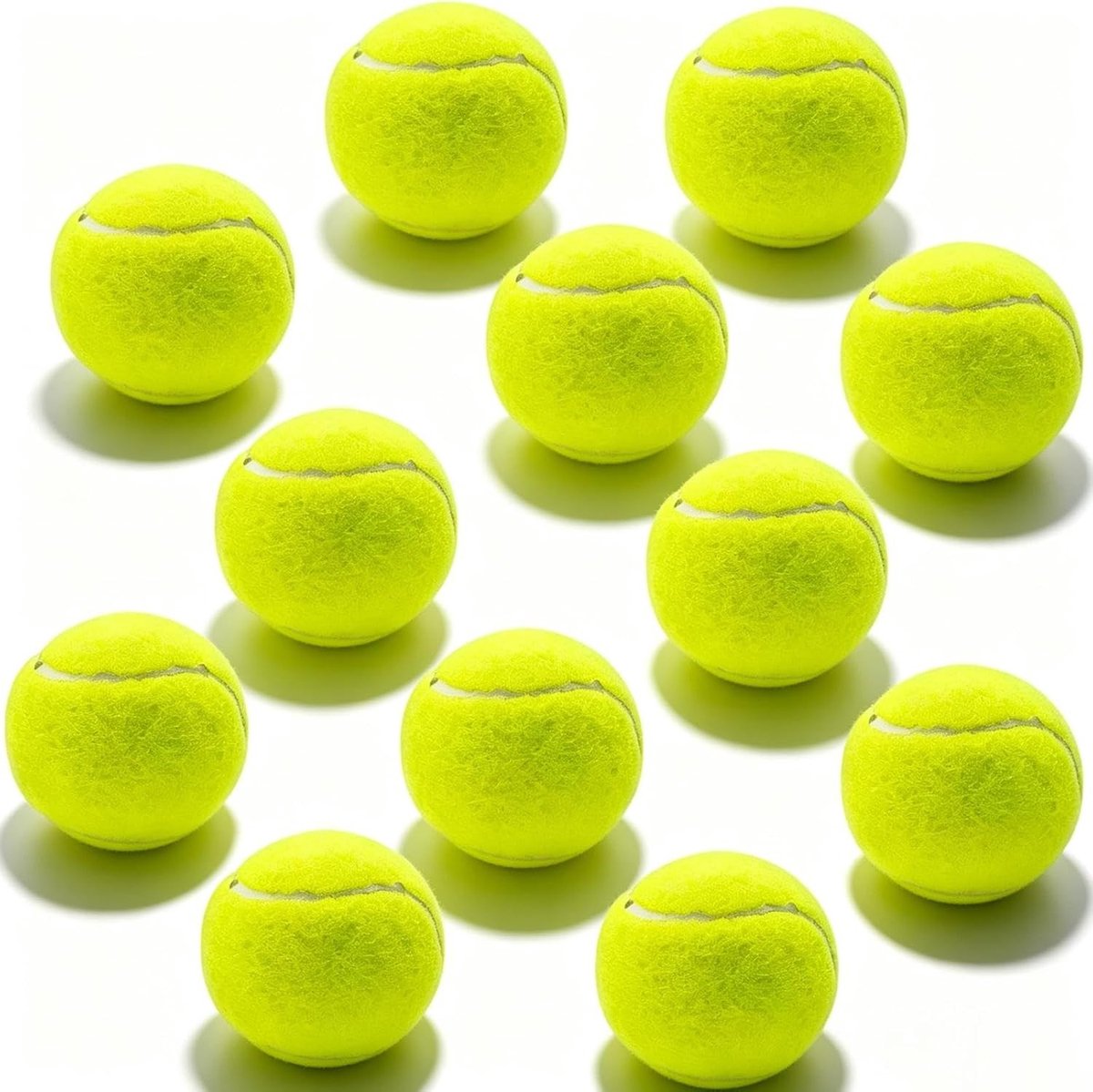 Tennispaal - Geel - 6,35 cm - Natuurlijk Rubber Tennisballen voor Training en Huisdieren