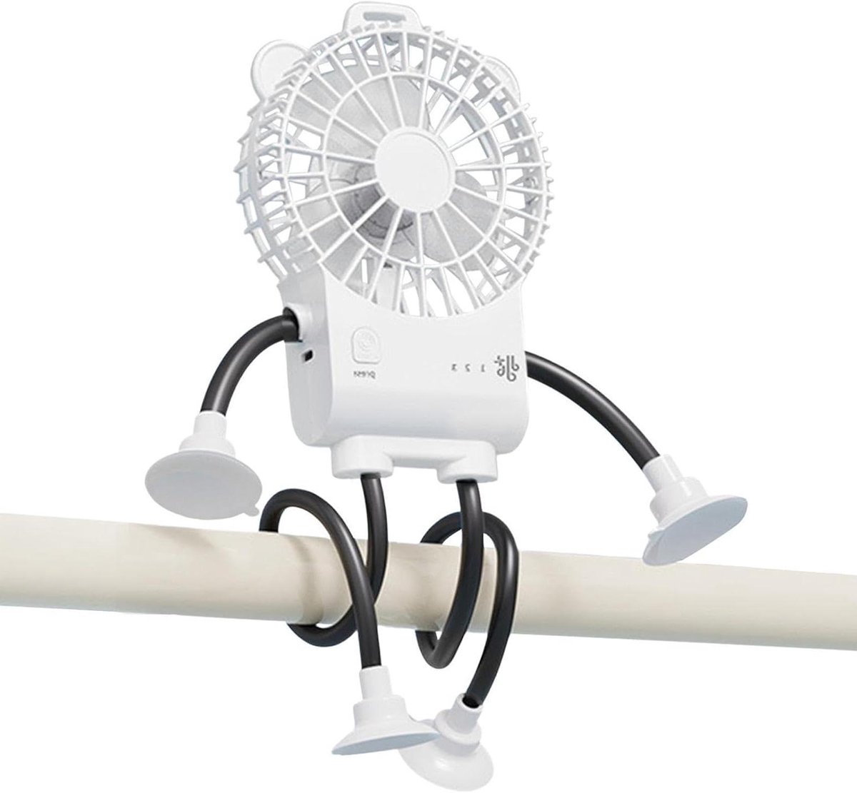 Bureau Ventilator - Mini Ventilator - Persoonlijke Koeling - Robot Vorm - 5x16.7x5 cm - Wit