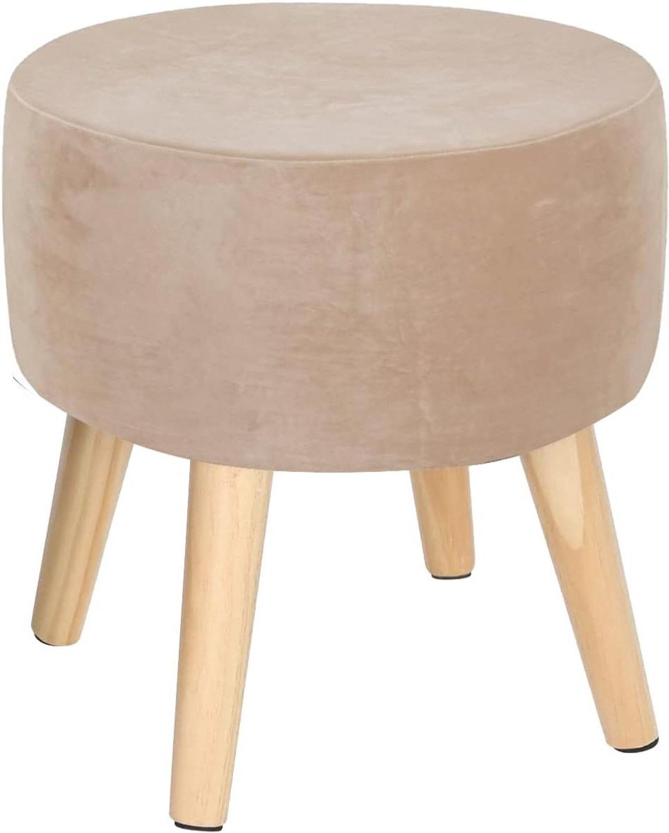 Poef Hoes - Voetenbank Beschermer - Meubels Opfrissen - Zachte Stretch Stof - 34 x 20 cm - Camel