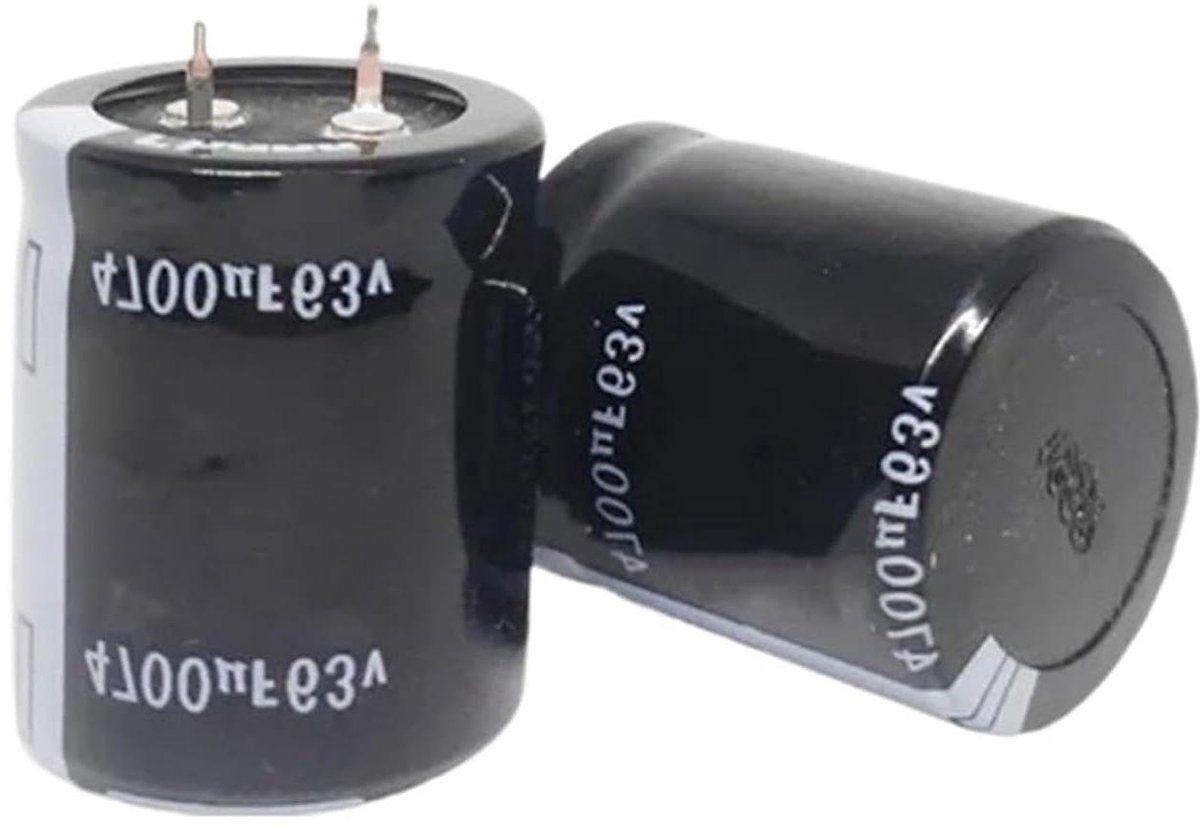 Condensator Set - Elektrolytische Condensatoren - Audio Versterking - Hoge Capaciteit - 4700 uF 63 V - Zwart