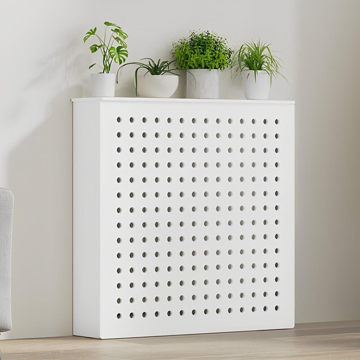 Radiatorafdekking - Verwarmingsombouw Plank - Woonruimte Verfraaien - Verborgen Voegen Ontwerp - 12 mm dik - Wit