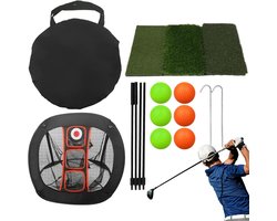 Golf Chipnet - Oefennet Golf - Golf Precisie Oefenen - Compact Opvouwbaar - 70x71x54 cm - Zwart