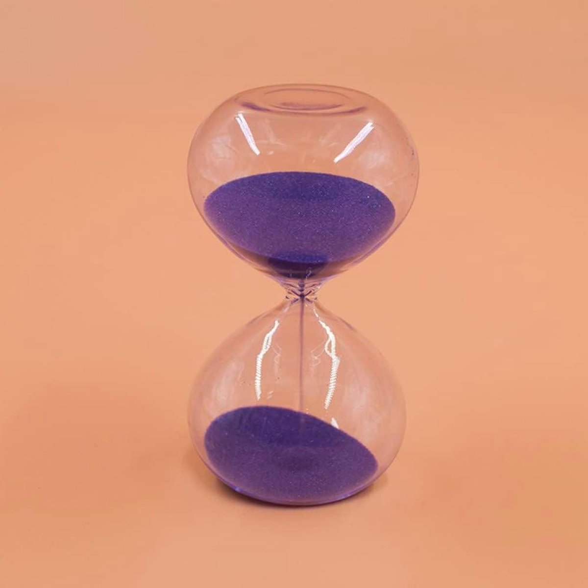 Zandloper Timer - Zandklok - Kamer Decoratie - Nauwkeurige Timing - 10 cm - Paars