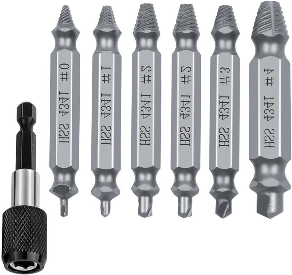 Schoonmaakset voor het Verwijderen van Gebroken Stalen Bouten en Beschadigde Schroeven, Inclusief Handgereedschap en Schroevedraaier