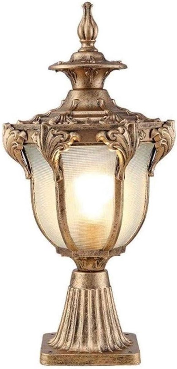 Buitenlamp Kolom - Wandlamp Deurpijler - Verlichten van Tuin - Energiebesparend Licht - E27 Fitting - Zwart