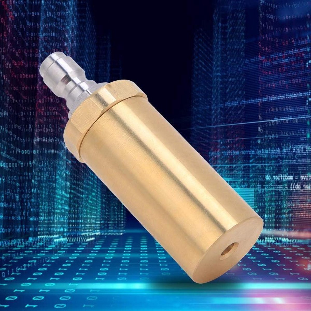 Autowassproeier - Reinigingsmondstuk - Voertuig reinigen - Messing keramische kern - 3600PSI - Zilver