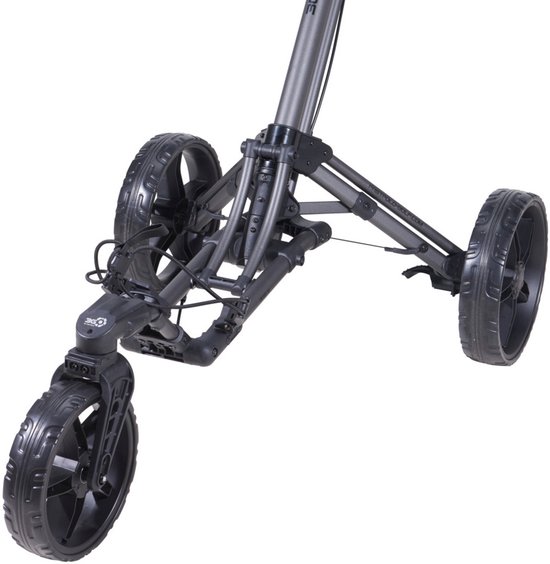 Fastfold 360 Golftrolley Glans Zilver Zwart van Merkloos — afbeelding 3