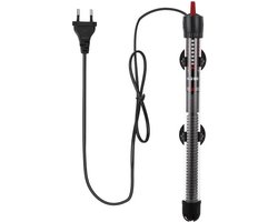 Aquarium Verwarming - Glazen Verwarmer - Vissen Warm Houden - Instelbare Temperatuur - 25W - Zwart
