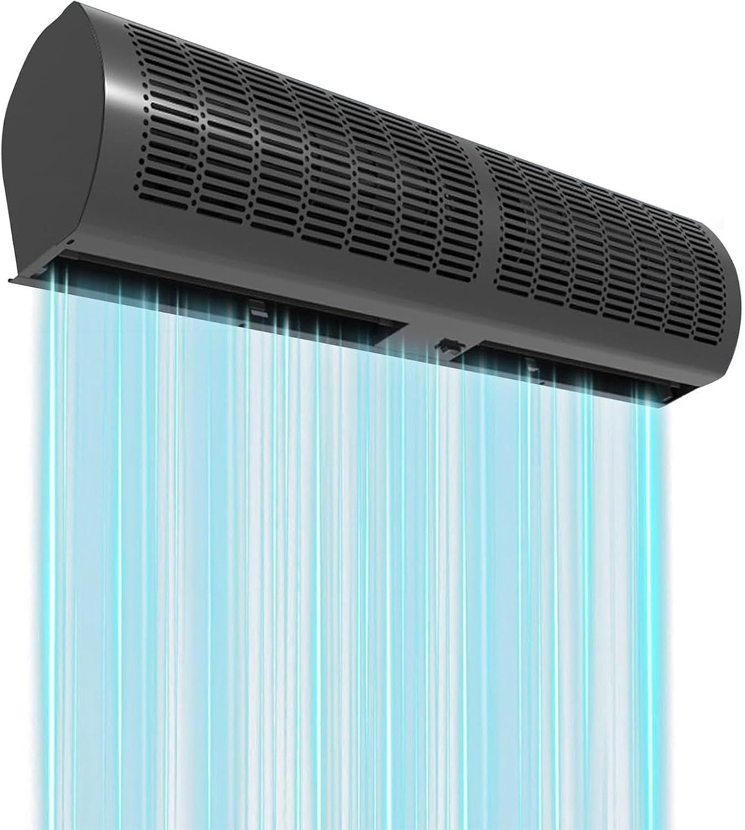 Luchtgordijn Machine - Krachtige Ventilator - Binnenklimaat Reguleren - Automatische Oververhitting Bescherming - 90cm Breed - Zwart