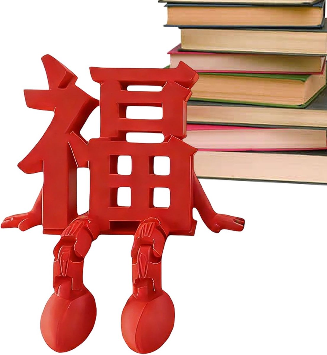 Chinees Nieuwjaar Decoratie - Fu Karakter Beeldje - Feestelijke Sfeer Creëren - Magnetische Bevestiging