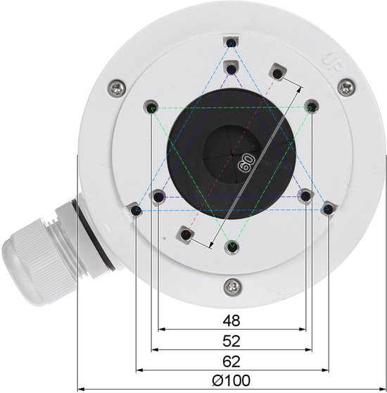 HIKVISION DS-1280ZJ-XS Montagebox van HI — afbeelding 3