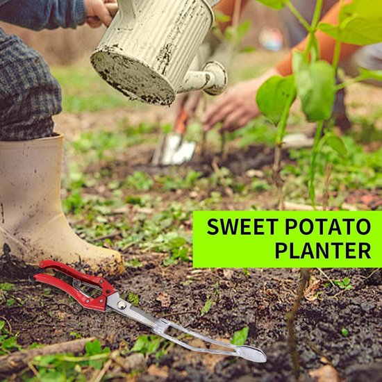 Gereedschap voor het planten van zoete aardappelen, handpons, plantgereedschap, terras, balkon, gemeenschap, stadslandbouw, accessoires voor het kweken van groenten in potten, 35,5 cm van Merkloos	 — afbeelding 3