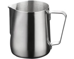 Melkkan 2 stuks - Opschuimkan beker - Melk opschuimen - Roestvrij staal - 150 ml - Zilver