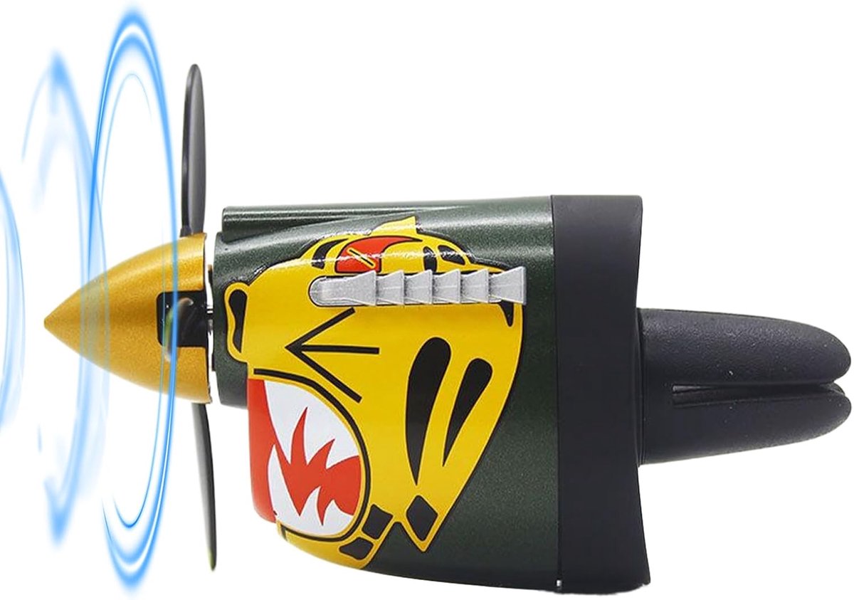 Auto Luchtverfrisser - Ventilatie Clip - Rustige Rit - Haai Mond Design - 10.4 x 8.4 x 8.3 cm - Grijs