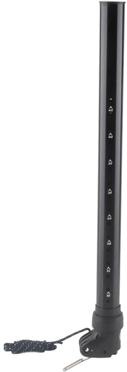 Mast Verlenging - Zeil Accessoire - Watersport Verbetering - Universeel SDM Compatibel - Verstelbaar 45cm - Zwart