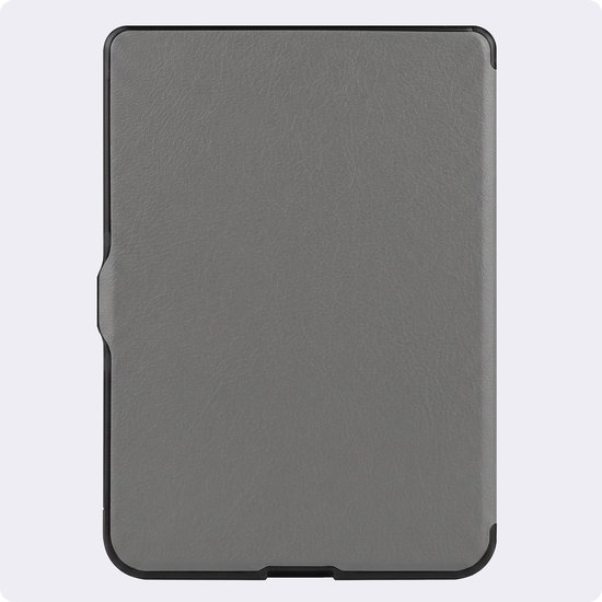 Hoes Geschikt voor Kobo Nia - Luxe E-reader Trifold Case - Bescherm Hoesje Book Cover - Grijs — afbeelding 5