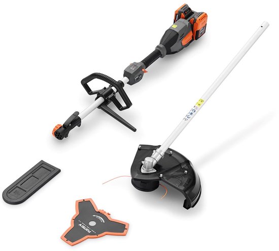 FUXTEC FX-E2MTSET accu multitool 40V met 2 accu’s en oplader 3-in-1 set - Grastrimmer, bosmaaier, heggenschaar en kettingzaagopzetstuk van FUXTEC — afbeelding 3