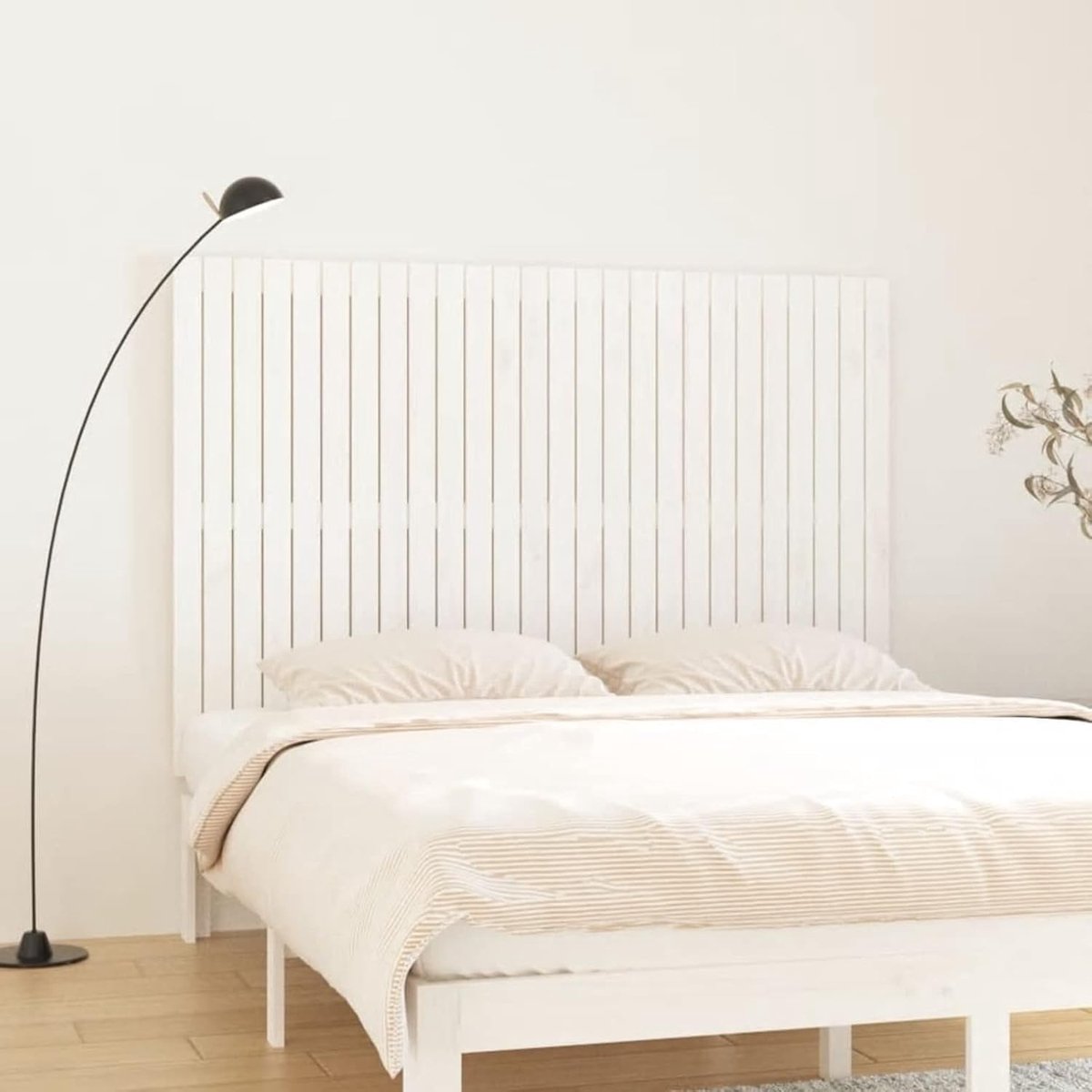 Hoofdbord aan muur - Bed rugsteun - Ontspannen in bed - Massief grenenhout - 166 cm breed 