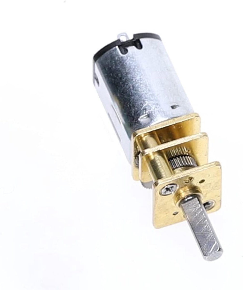 Mini Elektromotor - Hoge Koppel Motor - Robotica Projecten - Stabiele Hoge Efficiëntie - 3mm As - Zilverkleur