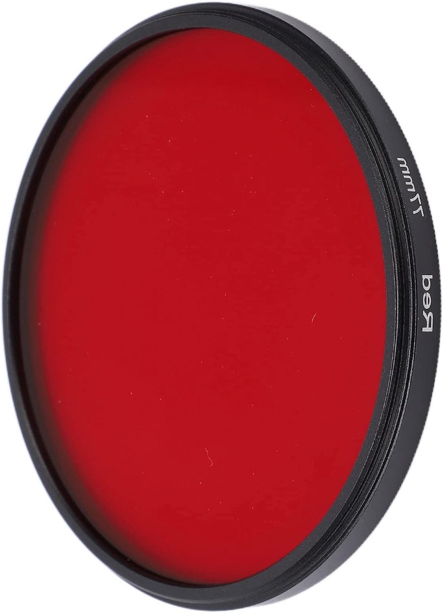 High Definition Rood Cameralensfilter - Rood Kleurenlensfilter voor DSLR-camera's (77 mm) voor Verbeterde Beeldkwaliteit en Kleurnauwkeurigheid
