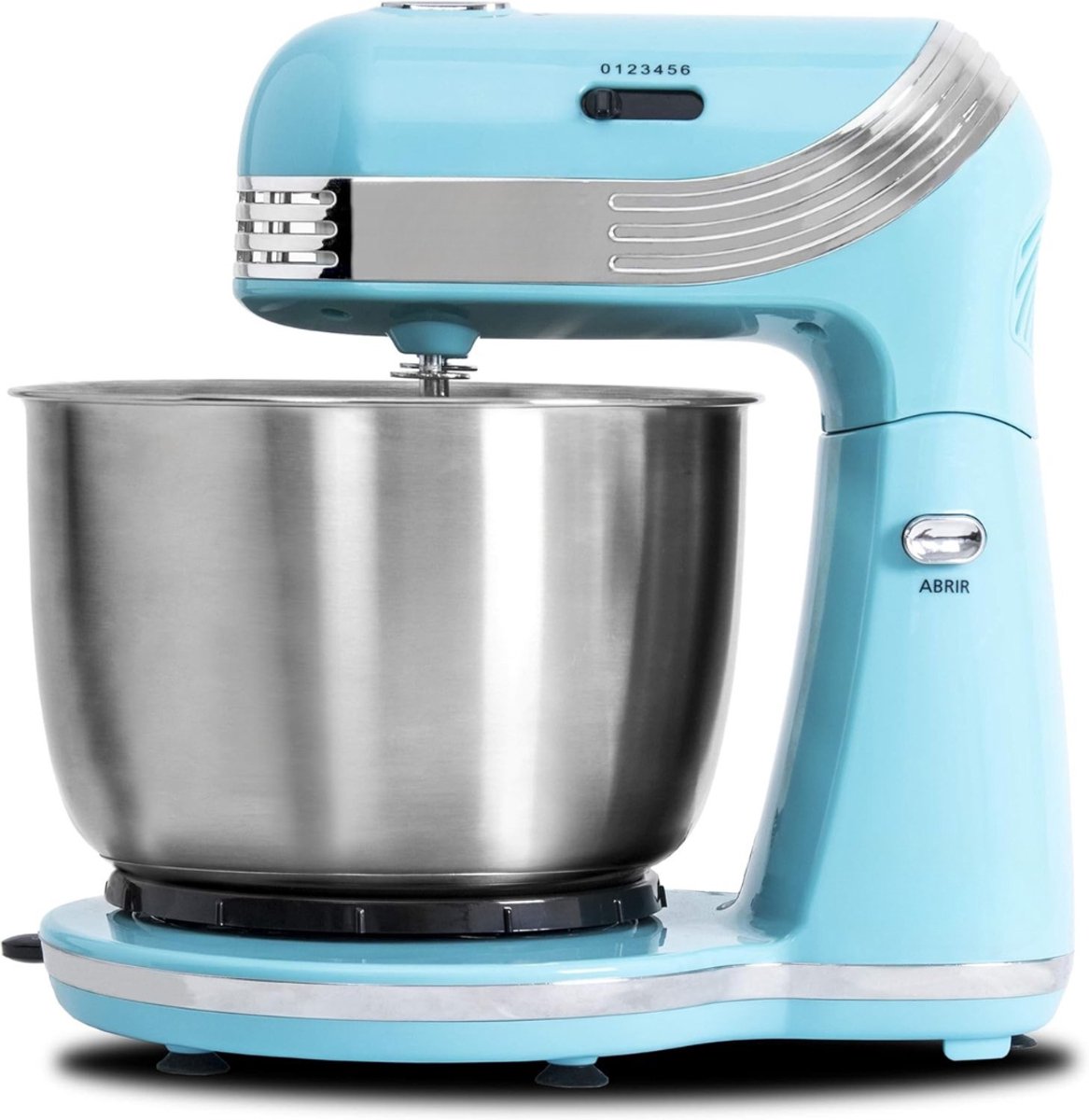 QORA® Mixer met mengkom - Mixer - Mixer met mengkom keukenmachine - Blauw - ‎23cm x 30cm x 33cm