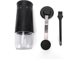 Handmatige Koffiemolen - Roestvrijstaal Malen - Verse Koffie - 40 maalstanden - 90 ml capaciteit - Zwart